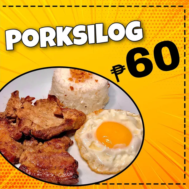Porksilog ₱60